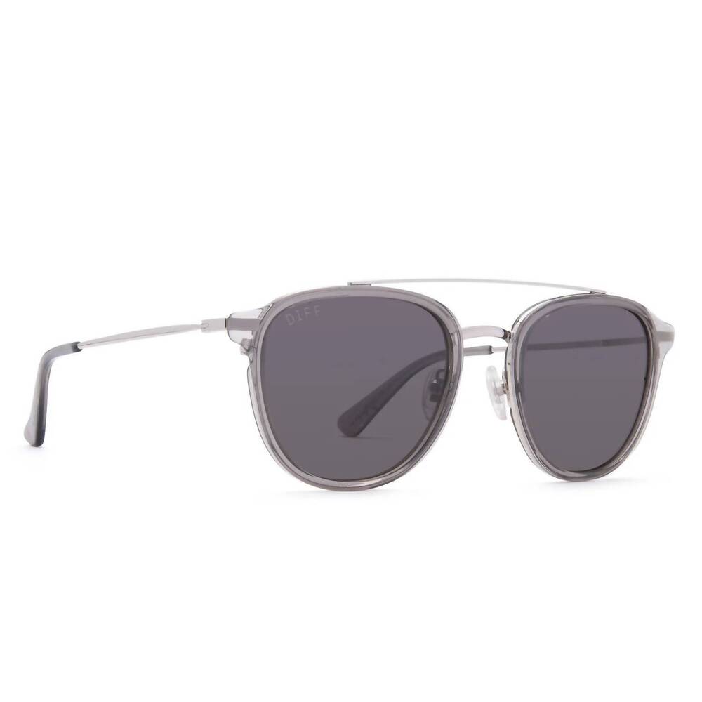 NEW DIFF men's camden sunglasses in storm crystal + grey